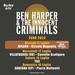 Biglietti Ben Harper & the Innocent criminals - VILLAFRANCA DI VERONA, Ben Harper and The Innocent Criminals - Mer, 12 Luglio 2023